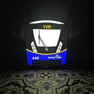 Vancouver Skytrain LED Lightbox Sign - 3D Printed Decor